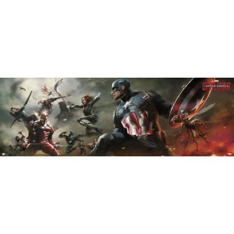 Poster Puerta Marvel Captain América Civil War