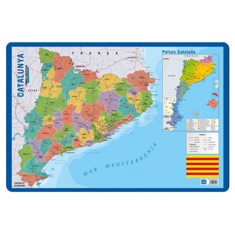 Lamina Educativa Catalan Mapa Catalunya
