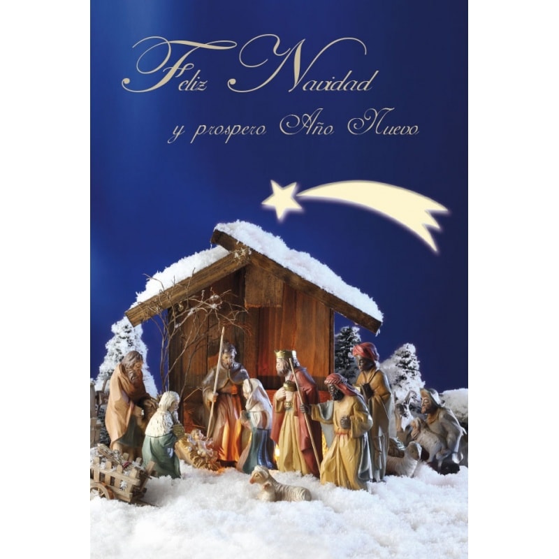 Tarjeta Felicitacion Feliz Navidad Y Prospero Año Nuevo - Nosoloposters.com