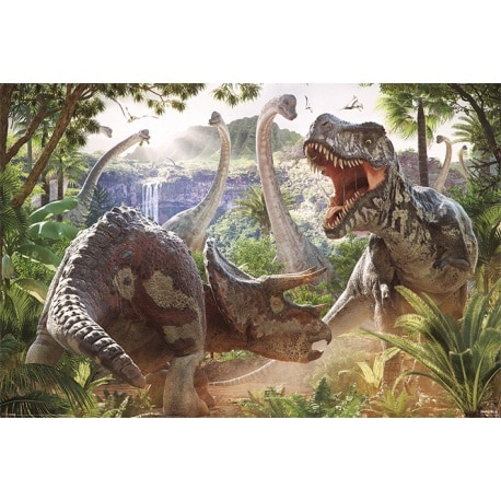 Poster Batalla de Dinosaurios