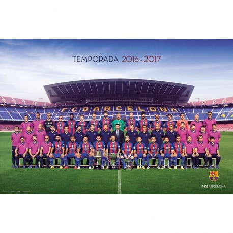 Poster F.C. Barcelona 2016/2017 Plantilla