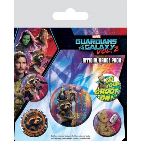 Pack de Chapas Guardianes de la Galaxia Vol. 2