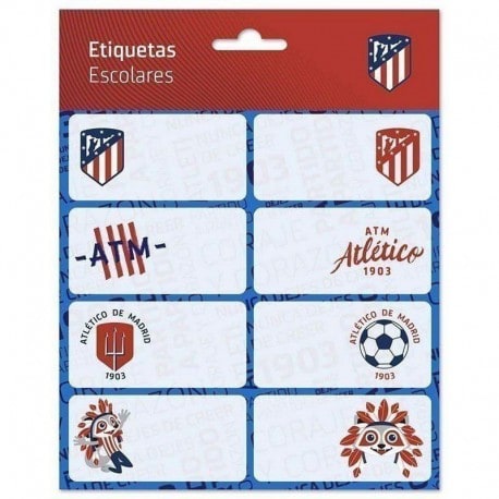 Etiquetas Escolares Atletico De Madrid