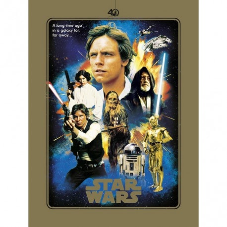 Lámina Star Wars 40 Aniversario Heroes