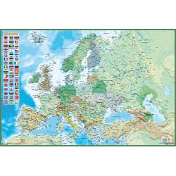 Poster Mapa Europa Ingles