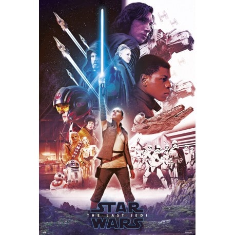Poster Star Wars VIII Sable de Luz Azul