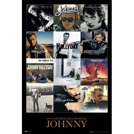 Poster Johnny Hallyday Covers