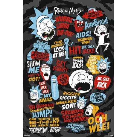 Poster Rick and Morty Quotes