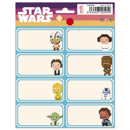 Etiquetas Escolares Star Wars VIII