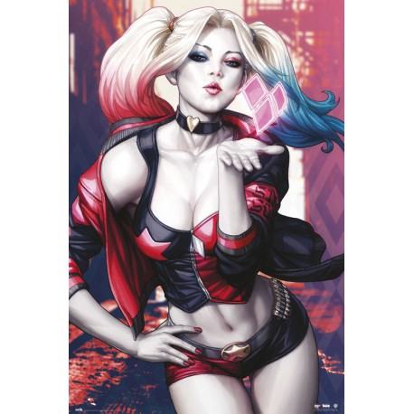 Poster Dc Comics Harley Quinn Kiss                    