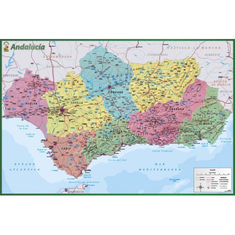 Poster Mapa De Andalucia