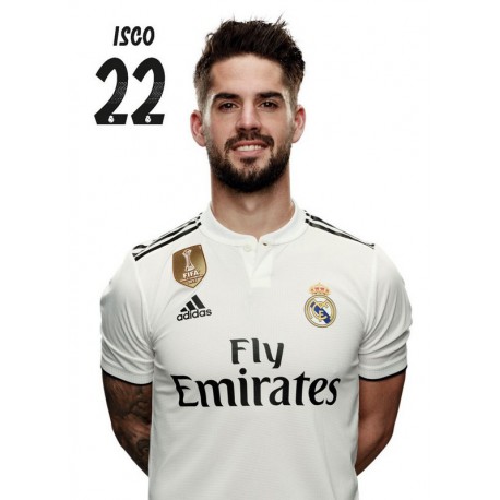 Postal Real Madrid 2018/2019 Isco Busto