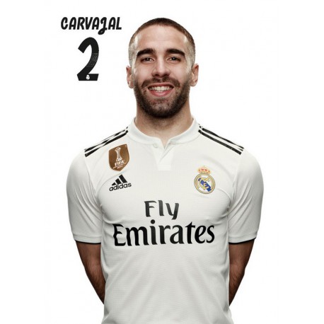 Postal Real Madrid 2018/2019 Carvajal Busto
