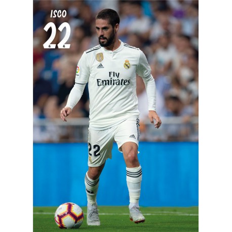 Postal A4 Real Madrid 2018/2019 Isco