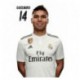 Postal Real Madrid 2018/2019 Casemiro Busto