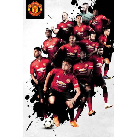 Poster Manchester United Players 18-19