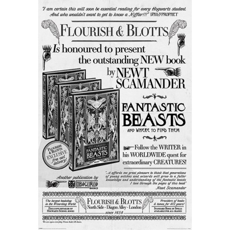 Poster Fantastic Beasts The Crimes Of Grindelwald Flourish And Blotts