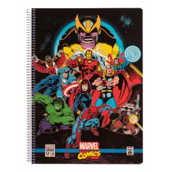 Cuaderno Tapa Polipropileno A4 5X5 Microperforado Marvel Comics Avengers