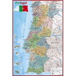 Poster Mapa Portugal