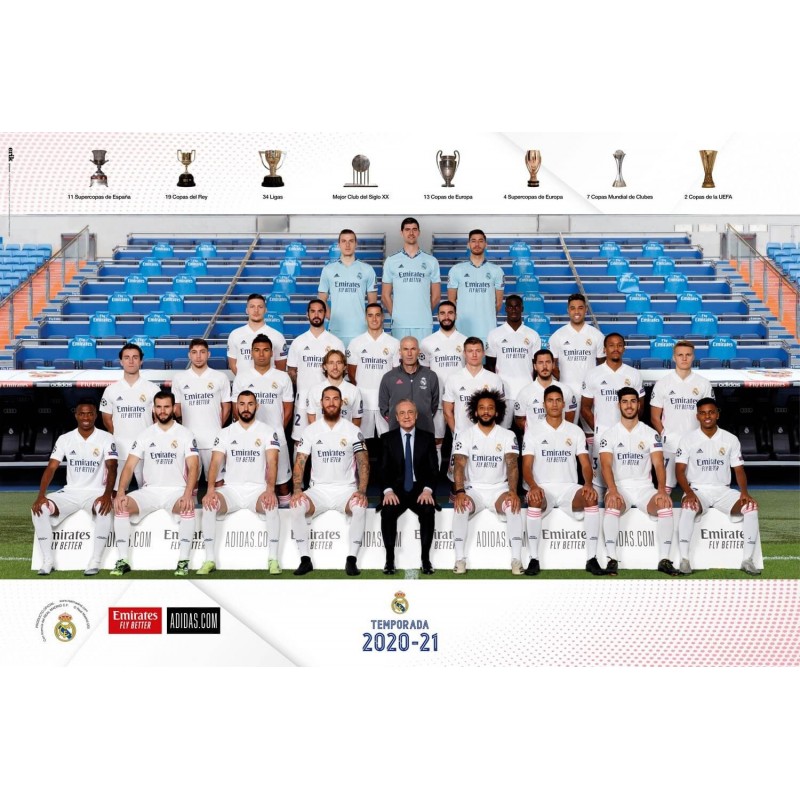 Comprar Poster Real Madrid 2020/2021 Plantilla Online