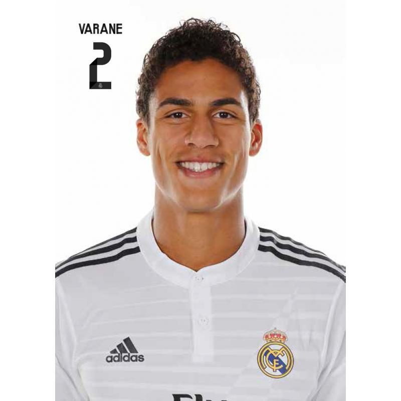 La Postal Real Madrid Varane 201415 oficial en Nosoloposters