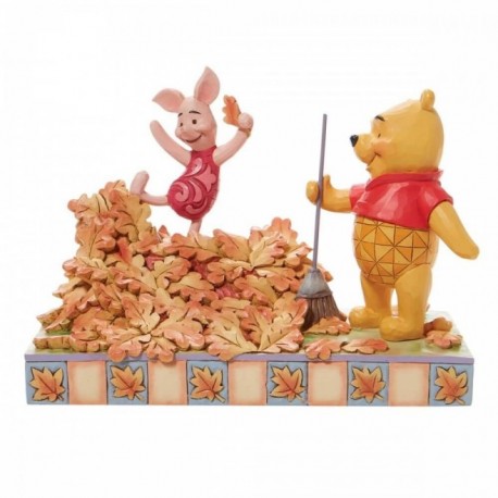 Figura Piglet & Pooh Otoño Winnie The Pooh Disney Traditions