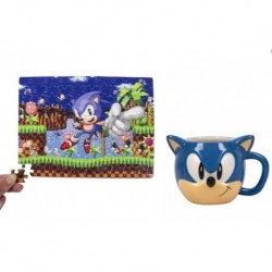 Taza 3D Sonic The Hedgehog Con Puzzle