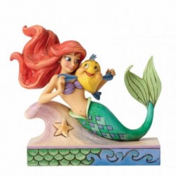 Figura Ariel Y Flounder La Sirenita Disney Traditions