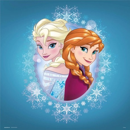 Print Frozen Anna Y Elsa Disney 30X30 Cm