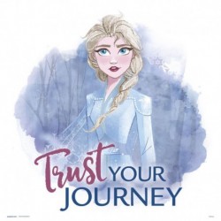 Print Frozen Elsa Trust Your Journey Disney 30X30 Cm