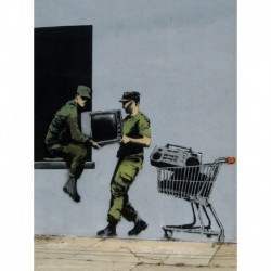 Print Banksy Soldiers Looting 30X40 Cm