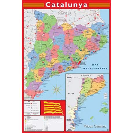 Poster Mapa Catalunya