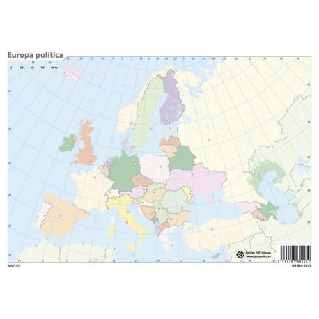 Pack mapas mudos Europa - en Portugues (5+5)