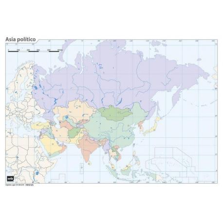 Pack mapa mudo Asia (5+5)