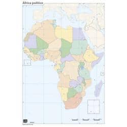 Pack mapa mudo Africa (5+5)