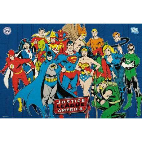 Poster DC Comics Liga de la Justicia america