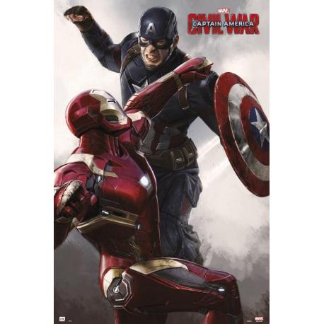 Poster Capitan America Civil War Capitan America Vs Iron Man Marvel Studios